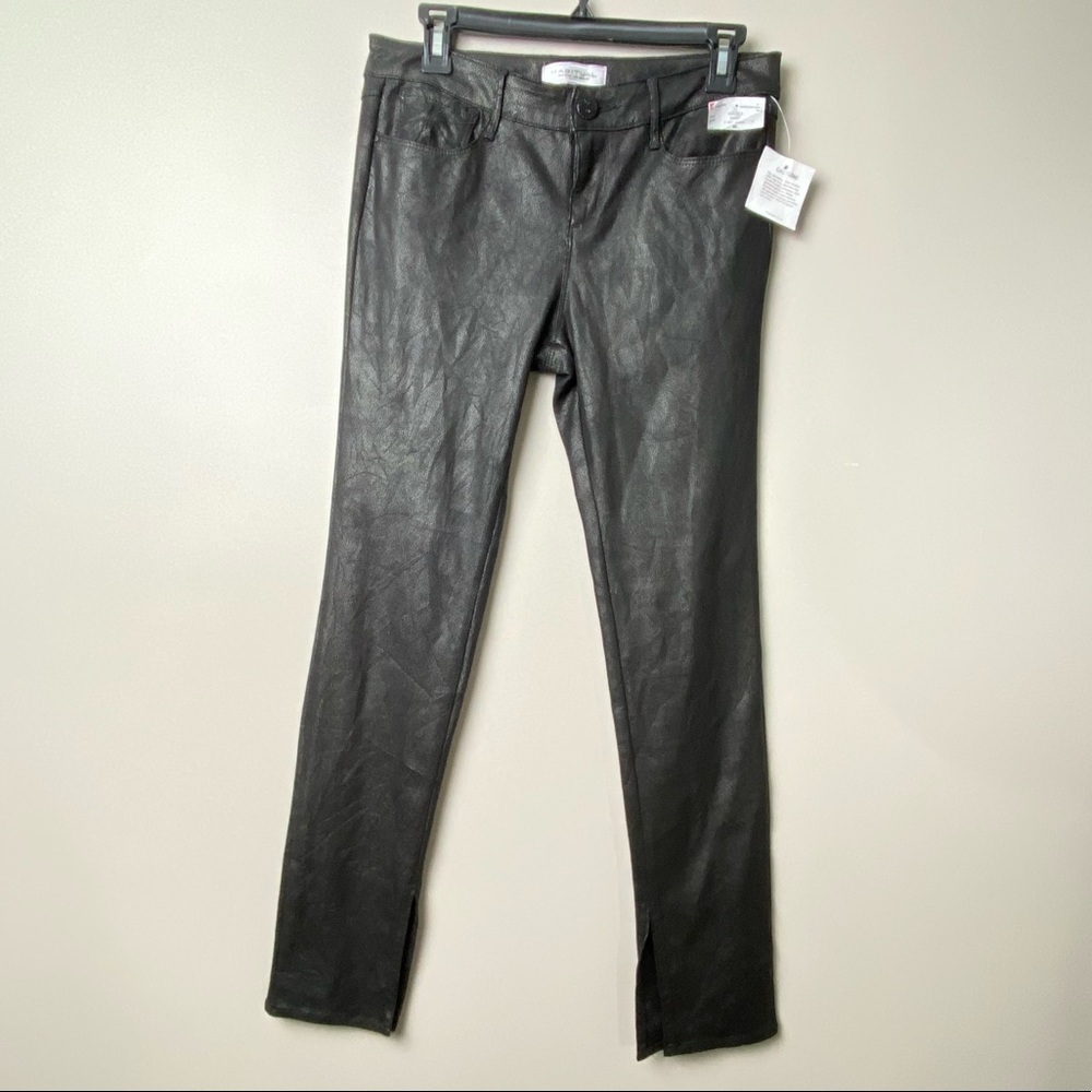 Habitual • Black Coated Glitter Skinny Jeans. Size 28